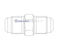 brass fittings Castel, unions Mod. 7110/8 1 x 1 sae